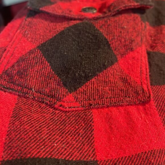 Buffalo Plaid Button Down Shirt-Girls - Picture 3 of 10